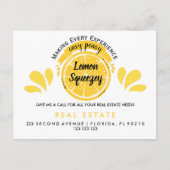 Onroerend goed Open House Lemon Pop per Briefkaart (Voorkant)