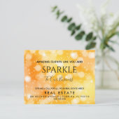 Onroerend goed Open House Sparkle Pop per Briefkaa Briefkaart (Staand voorkant)