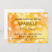 Onroerend goed Open House Sparkle Pop per Briefkaa Briefkaart (Voorkant / Achterkant)