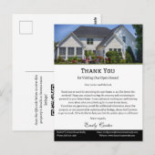 Onroerend goed Open huis Dank u Briefkaart (Voorkant / Achterkant)