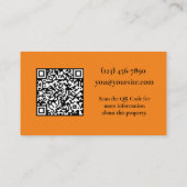 Onroerend goed Open huis Dank u geel Afsprakenkaartje (Achterkant)