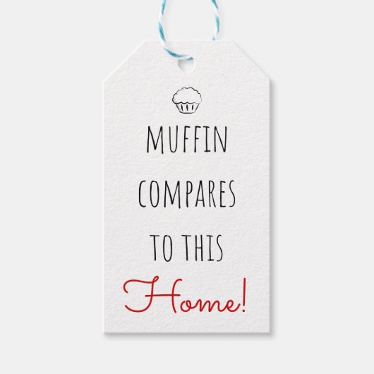 Onroerend goed Open Huis Muffin vergelijkt Cadeaulabel (Voorkant)