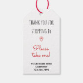 Onroerend goed Open huis neem er een Cadeaulabel (Voorkant)