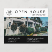 Onroerend goed Open Huis Uitnodigen Logo Foto QR W Flyer (Voorkant)