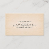 Onroerend goed pictogram | papierstructuur visitekaartje (Achterkant)