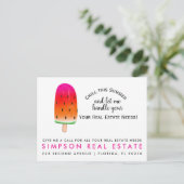 Onroerend goed Pop van de Open House op ijs per Br Aankondigingskaart (Staand voorkant)