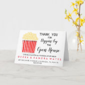 onroerend goed POPCORN open huis mededeling Pos Po Kaart (Gele Bloem)