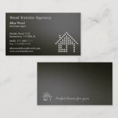 Onroerend goed | Professioneel donker Visitekaartje (Voorkant / Achterkant)