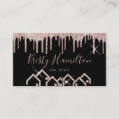 Onroerend goed Professioneel Huis Realtor Blush Fo Visitekaartje (Voorkant)