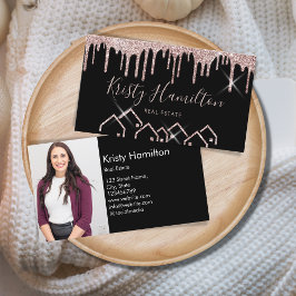 Onroerend goed Professioneel Huis Realtor Blush Fo Visitekaartje