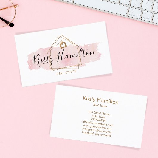 onroerend goed professionele huismakelaargoud visitekaartje