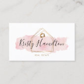 onroerend goed professionele huismakelaargoud visitekaartje (Voorkant)