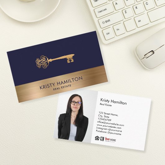 onroerend goed professionele makelaar - sleutel fo visitekaartje