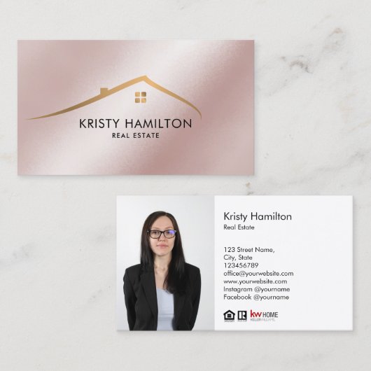 onroerend goed professionele makelaar - sleutel to visitekaartje (Voorkant / Achterkant)