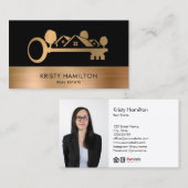 onroerend goed professionele makelaar - sleutel to visitekaartje (Voorkant / Achterkant)