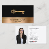 onroerend goed professionele makelaar - sleutel to visitekaartje (Voorkant / Achterkant)