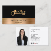 onroerend goed professionele makelaar - sleutel to visitekaartje (Voorkant / Achterkant)