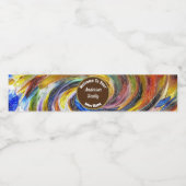 Onroerend goed Promotie Helder Retro Werveling Mak Waterfles Etiket (Enkel label)