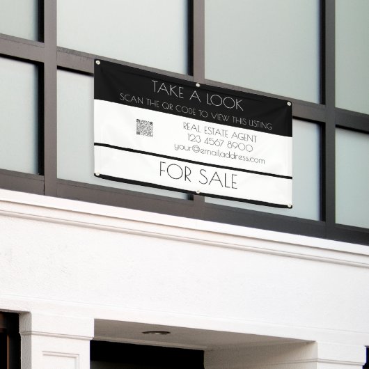 Onroerend goed QR-code QR-onroerend goed Produit Spandoek (Buitenkant Gebouw)