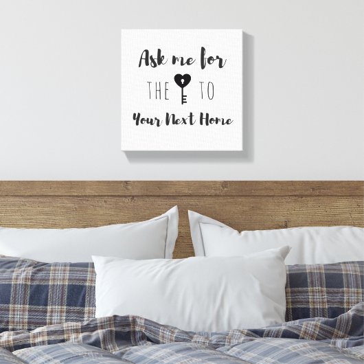 Onroerend goed Quote Canvas Art (Insitu (Slaapkamer))