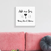 Onroerend goed Quote Canvas Art Afdruk (Insitu (Woonkamer))