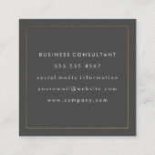 Onroerend goed | Realtor House Logo Vierkante Visitekaartje (Achterkant)