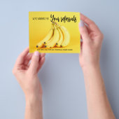 onroerend goed Referenties fruit Bananen Aankondig Flyer (Hand)