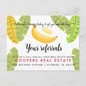 onroerend goed Referentieverwijzingen banaan Aanko Aankondigingskaart (Voorkant)