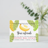 onroerend goed Referentieverwijzingen banaan Aanko Aankondigingskaart (Staand voorkant)