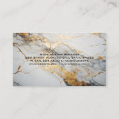 Onroerend goed | residentieel | goudbladmarmer visitekaartje (Achterkant)