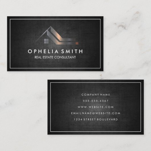 Onroerend goed | Residentiële dakbedekking | Vastg Visitekaartje (Voorkant / Achterkant)