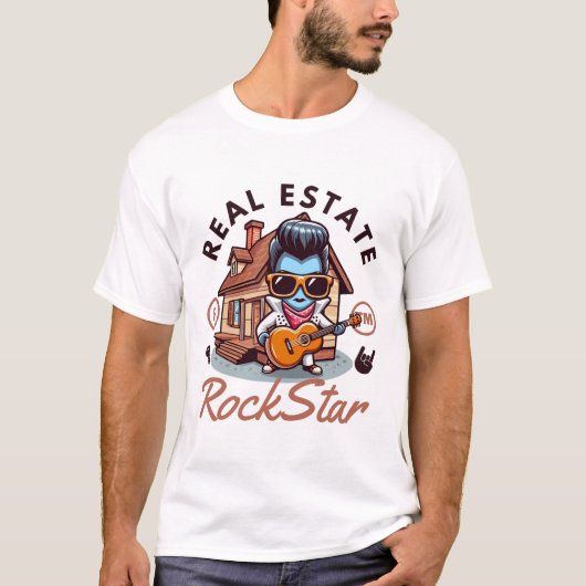 Onroerend goed Rockstar T-shirt (Voorkant)