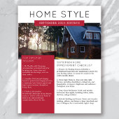 Onroerend goed September Nieuwsbrief Promotie Flyer