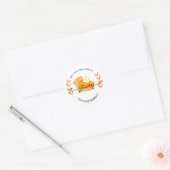 onroerend goed slice pie verwijzingen Aankondiging Ronde Sticker (Envelop)