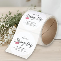 Onroerend goed sluitingsdag | Minimalistische begr