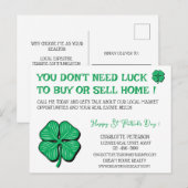 Onroerend goed St. Patrick's Day Promotional Marke Feestdagenkaart (Voorkant / Achterkant)