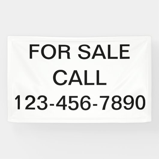 Onroerend goed te koop Banner Signs (Horizontaal)