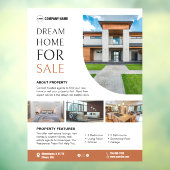 Onroerend goed te koop Bewerkbare vensterklemming Raamsticker (Vel 3)