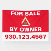 Onroerend goed te koop door eigenaar spandoek (Horizontaal)