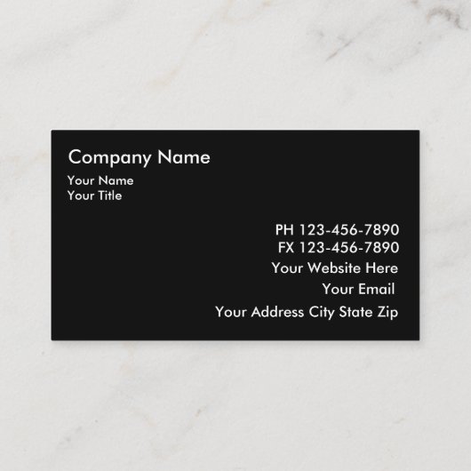 Onroerend goed titel Visitekaartjes (Achterkant)