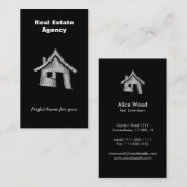 Onroerend goed | Unieke thuisbasis Visitekaartje (Voorkant / Achterkant)
