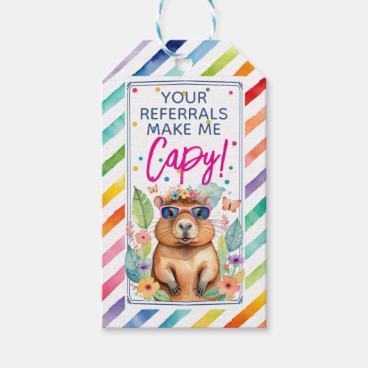 onroerend goed Uw verwijzingen Maak capy valentijn Cadeaulabel (Voorkant)