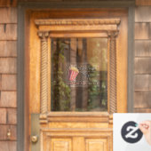 onroerend goed Uw verwijzingen maken mijn bedrijf  Raamsticker (Huis Deur)