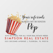 onroerend goed Uw verwijzingen maken Mijn bedrijfs Raamsticker (Vel)