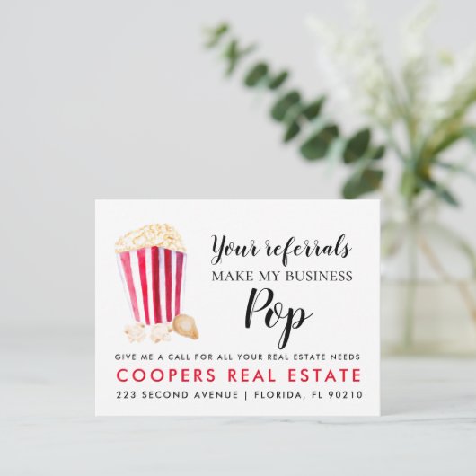 onroerend goed Uw verwijzingen maken Mijn zakelijk Aankondigingskaart (Staand voorkant)