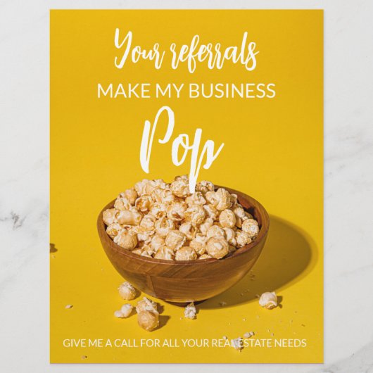 onroerend goed Uw verwijzingen maken van mijn zake Flyer (Voorkant)