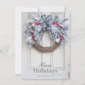 Onroerend goed Vakantie Groet Kaart Sjabloon (Voorkant)