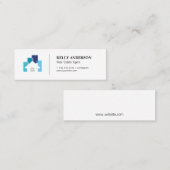 Onroerend goed | Vastgoedbeheer | Homepictogram Mini Visitekaartje (Voorkant / Achterkant)