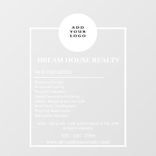  onroerend goed venster stickers (Vel)