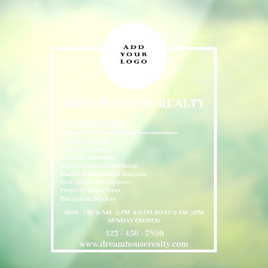  onroerend goed venster stickers (Vel 3)